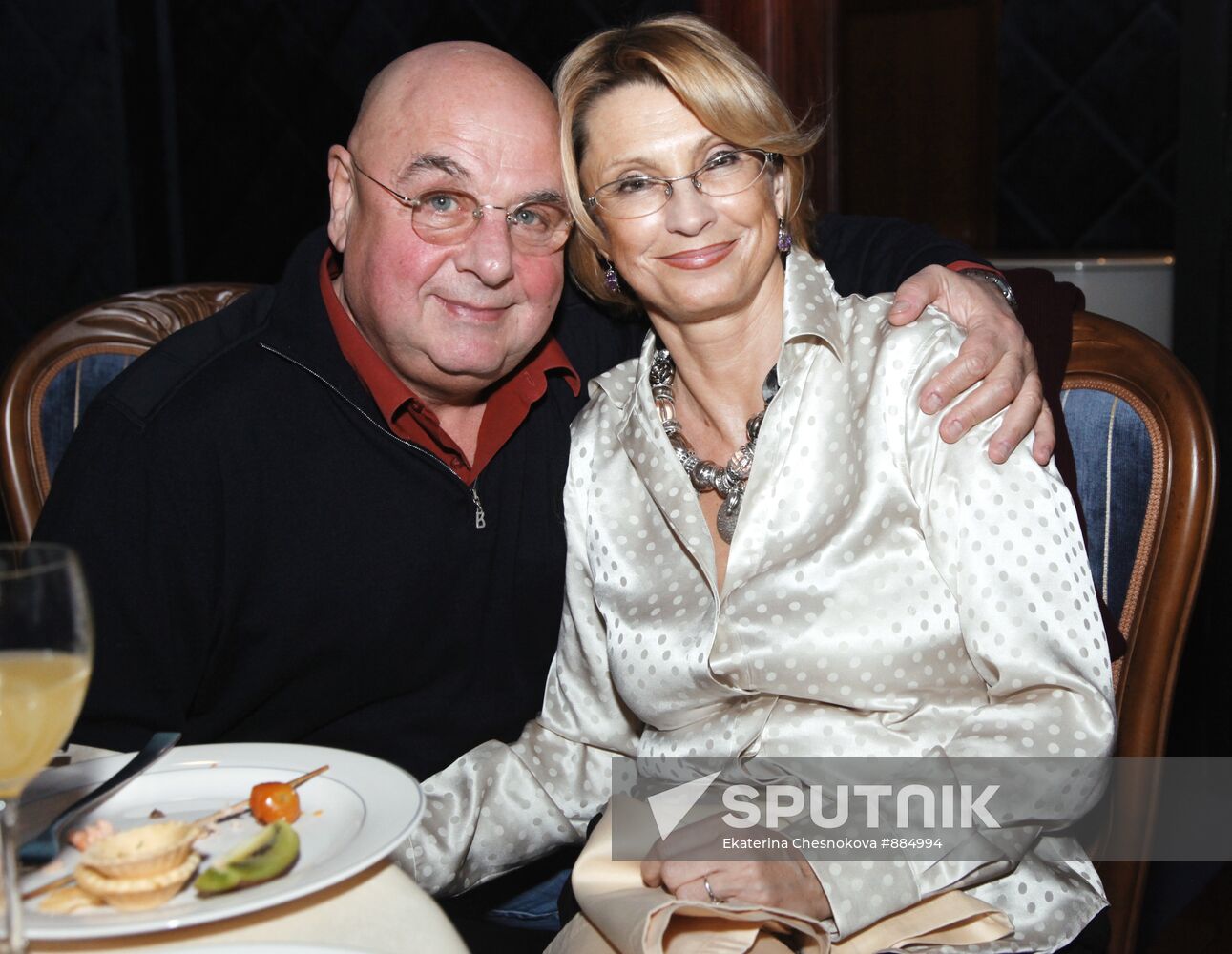 Vladimir Dolinsky with his wife, Irina