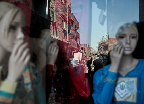 Garbage City in outskirts of Cairo, Egypt