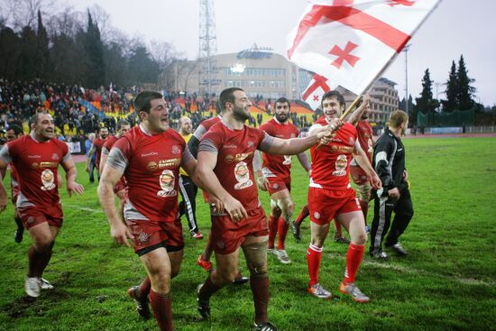 Rugby. European Nations Cup. Match Russia - Georgia