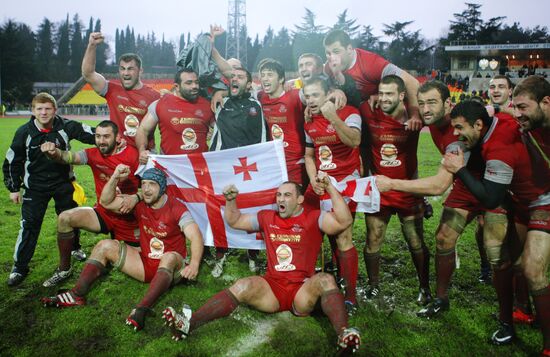 Rugby. European Nations Cup. Match Russia - Georgia