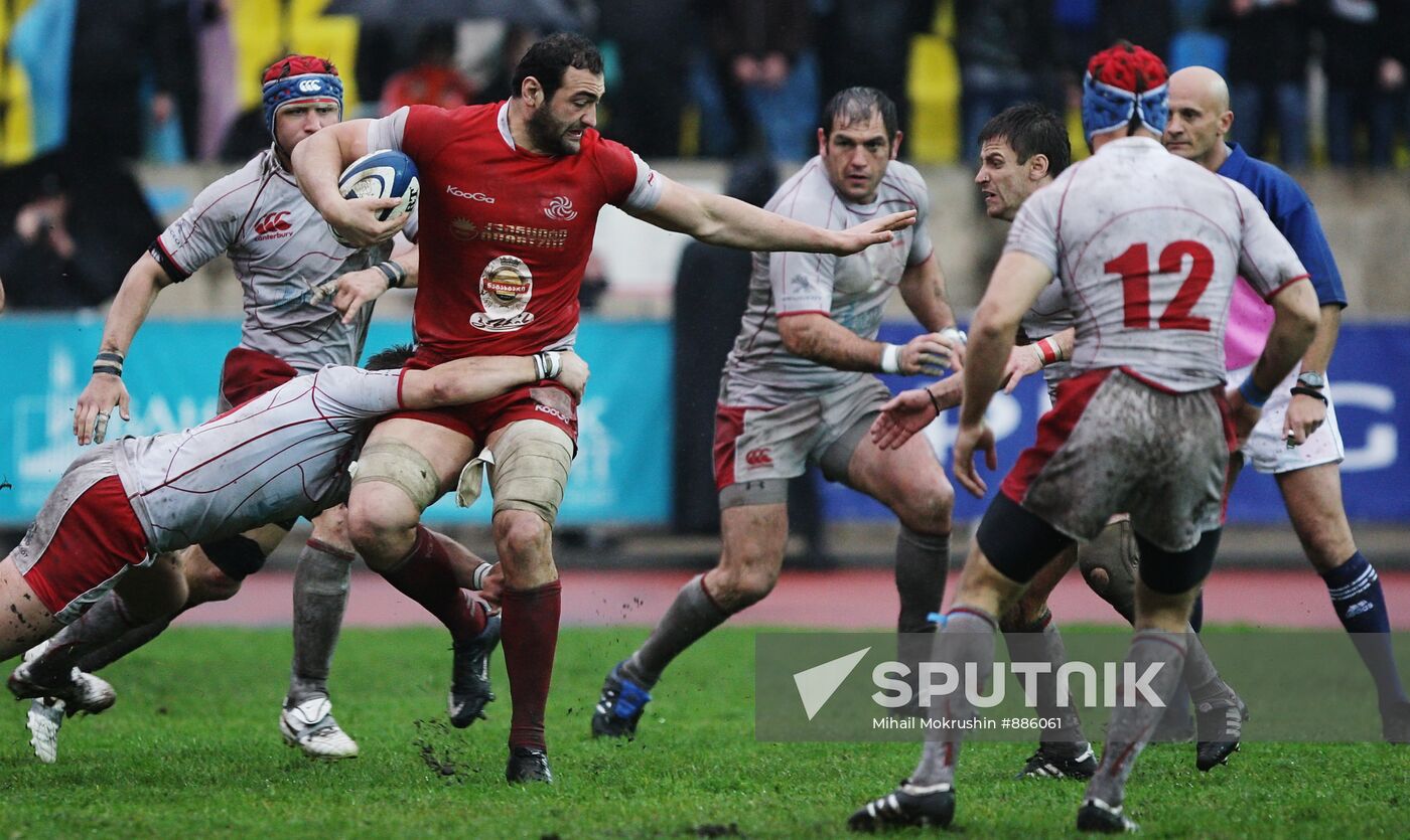 Rugby. European Nations Cup. Match Russia - Georgia