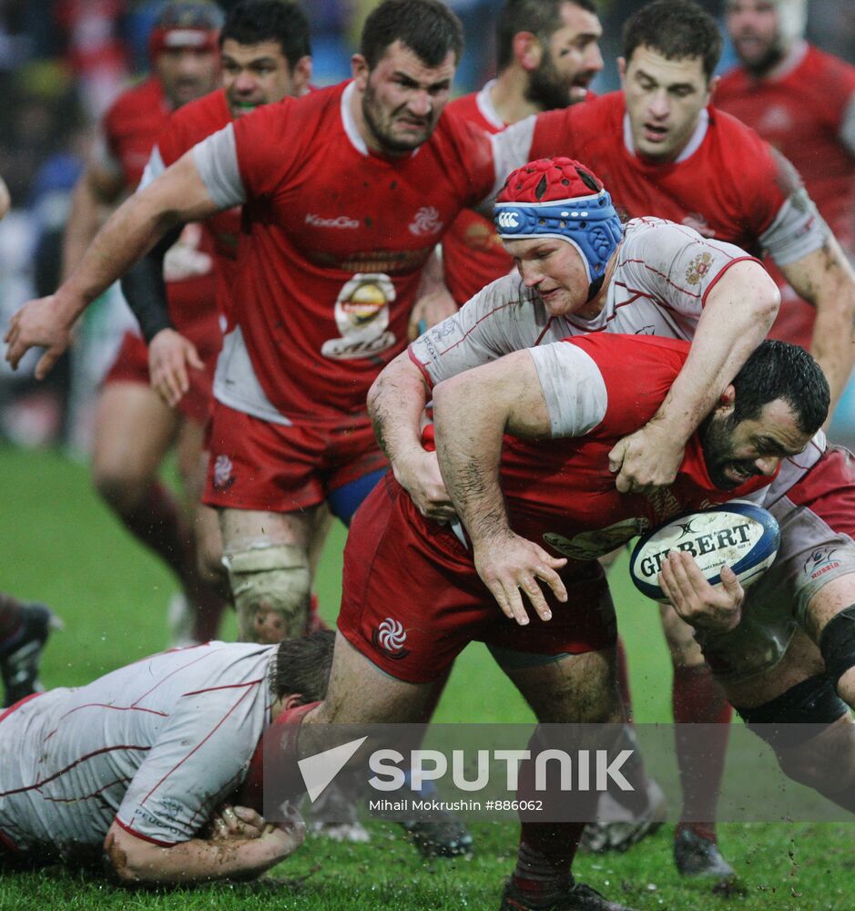 Rugby. European Nations Cup. Match Russia - Georgia