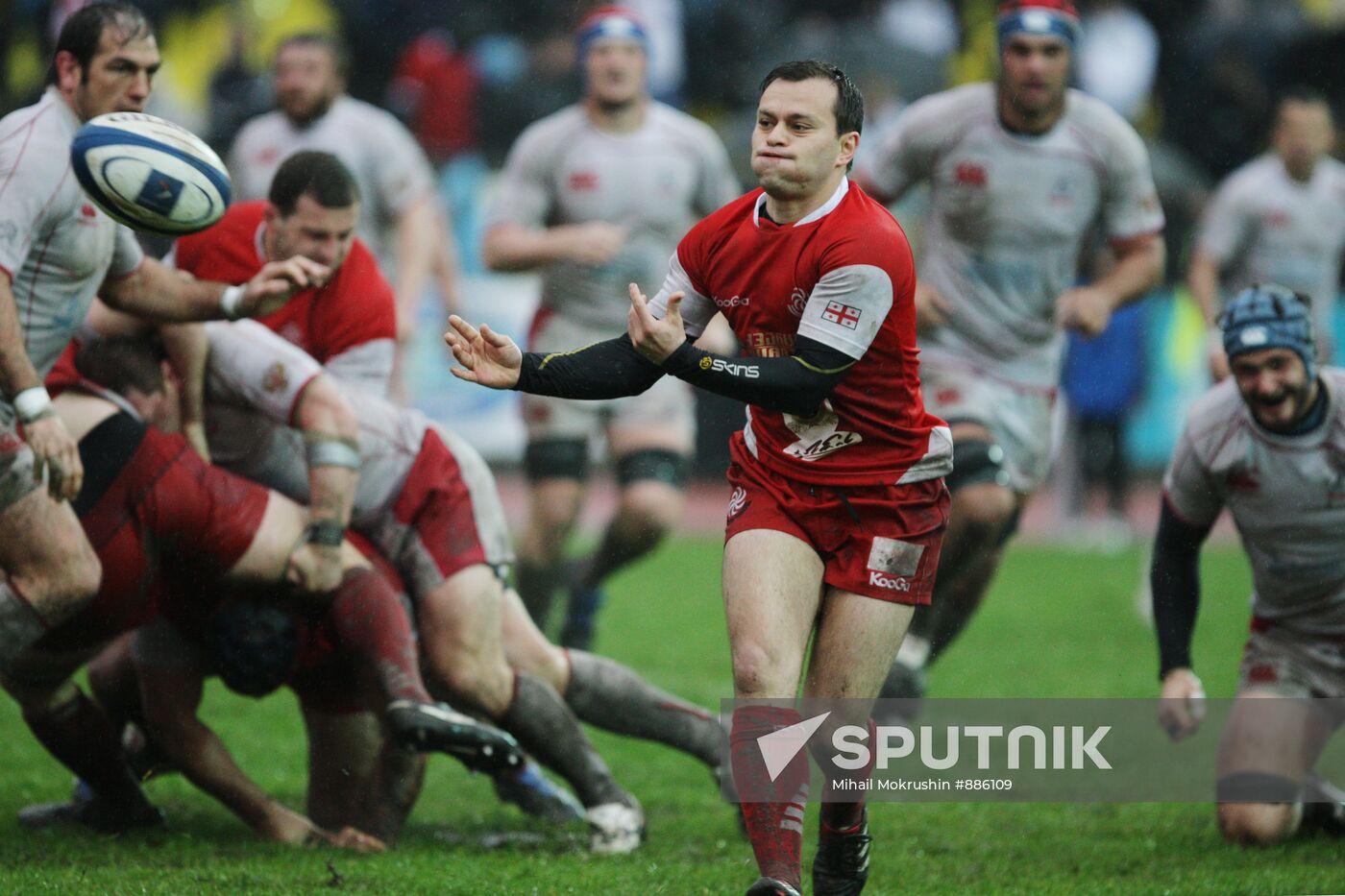 Rugby. European Nations Cup. Match Russia - Georgia