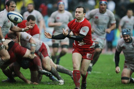 Rugby. European Nations Cup. Match Russia - Georgia