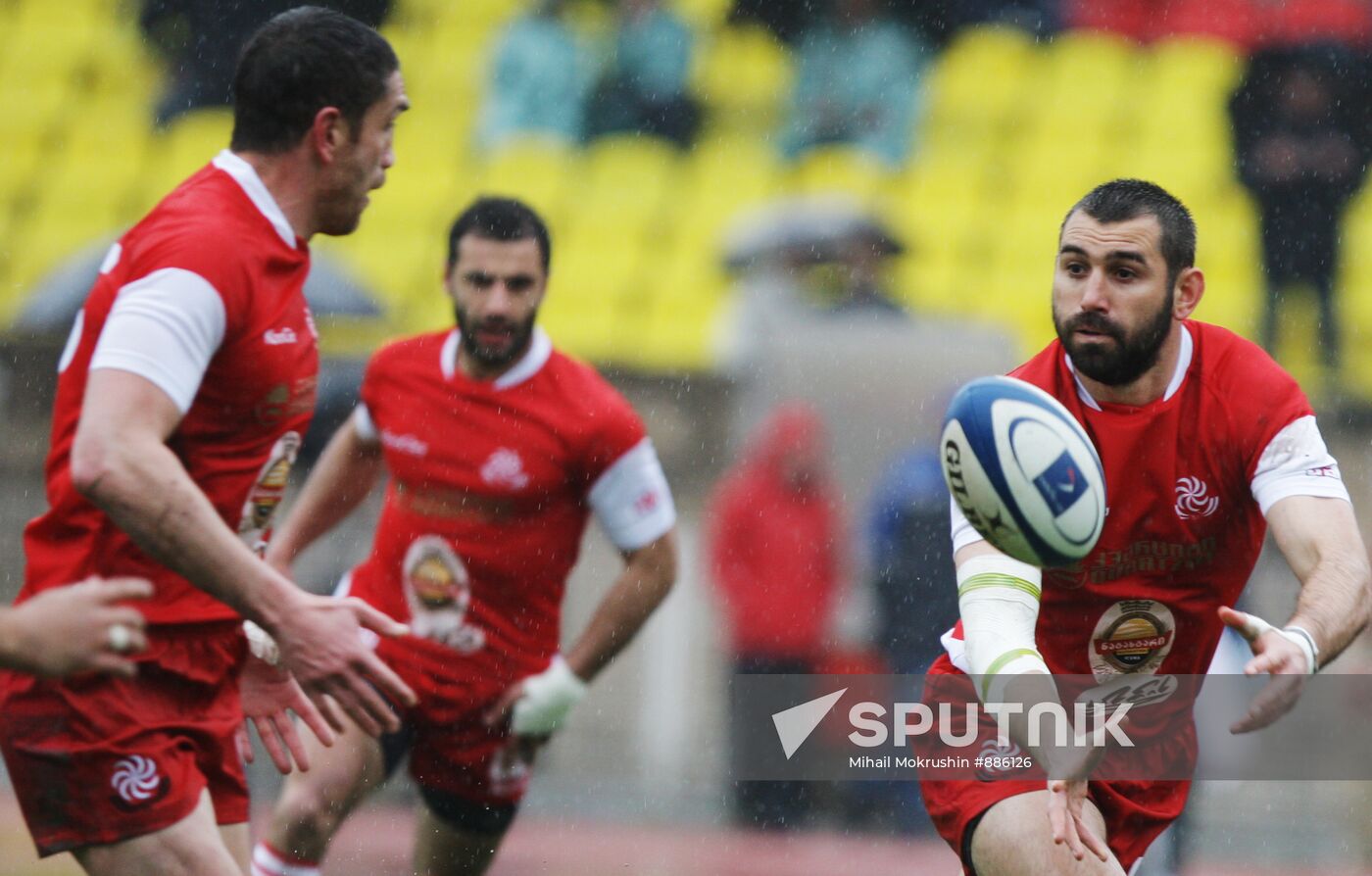 Rugby. European Nations Cup. Match Russia - Georgia