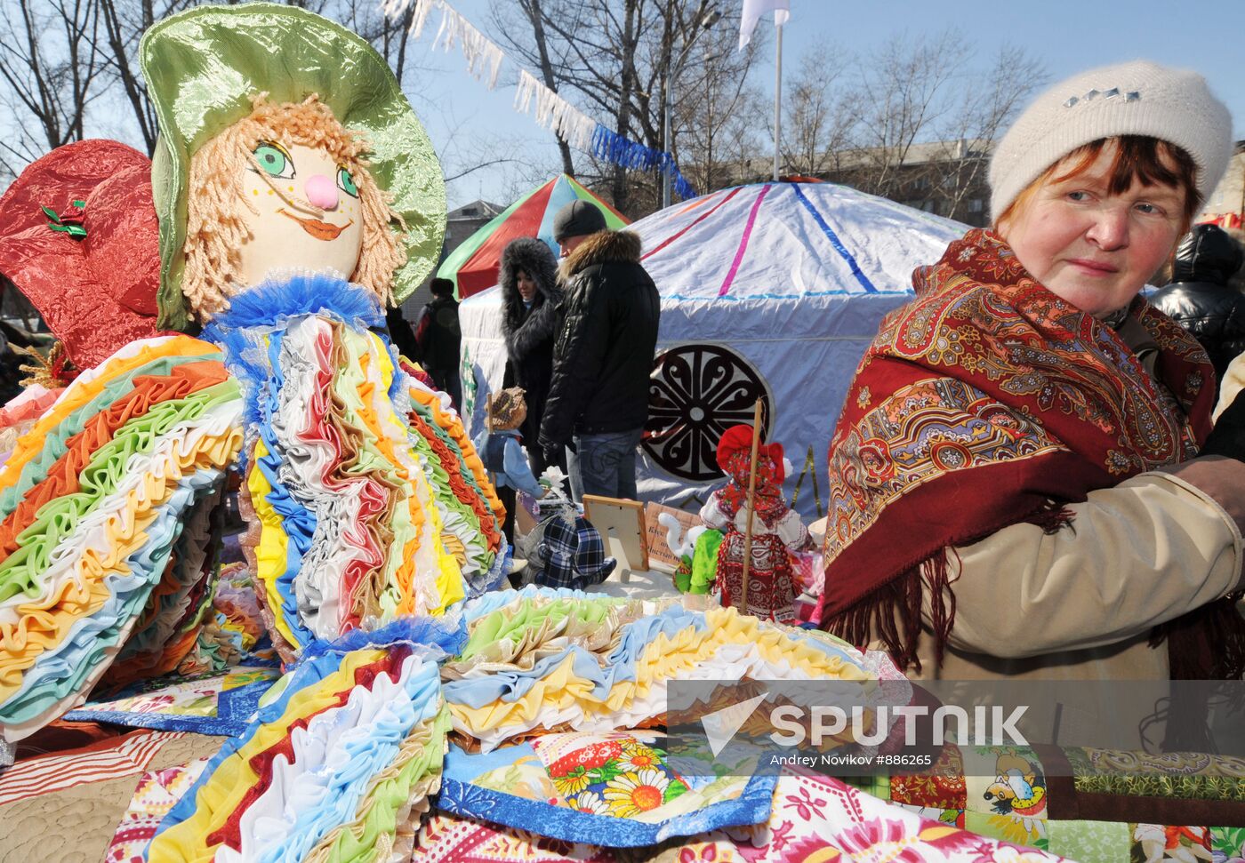 Khakassky ceremonial new year feast of Chyl Paz in Abakan