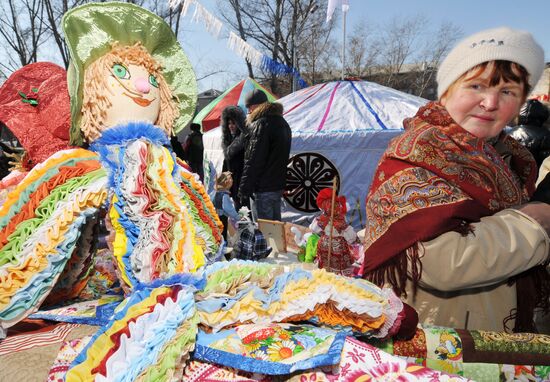 Khakassky ceremonial new year feast of Chyl Paz in Abakan