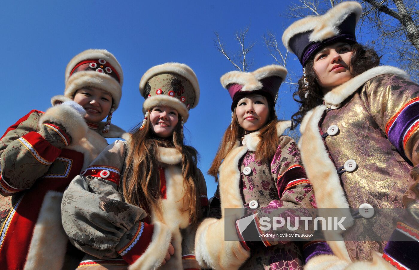 Khakassky ceremonial new year feast of Chyl Pazy in Abakan