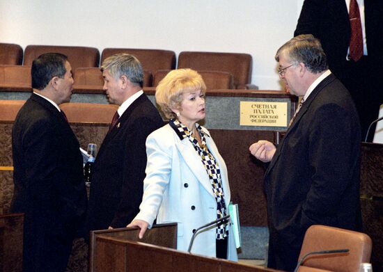 Lyudmila Narusova and Vadim Gustov