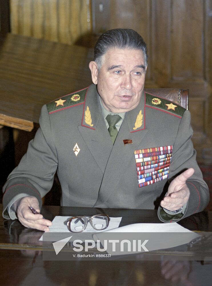 Mikhail Sorokin, USSR Deputy Minister of Defense