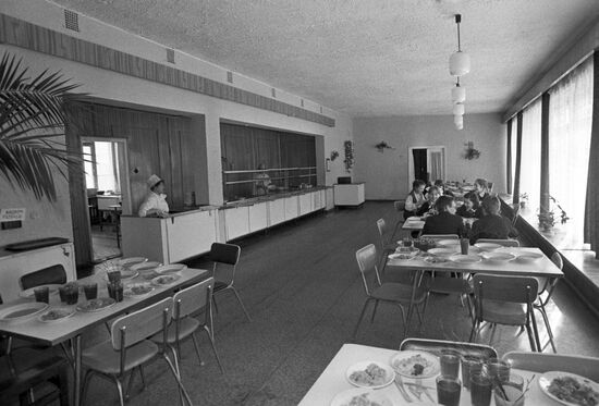 The canteen of the Pirmin state farm