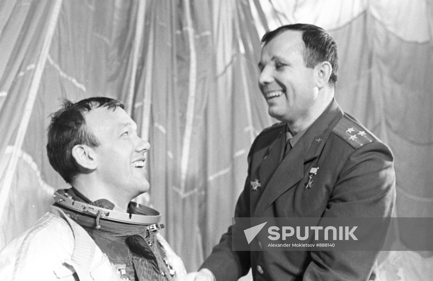 Yuri Gagarin and Alexei Yeliseyev