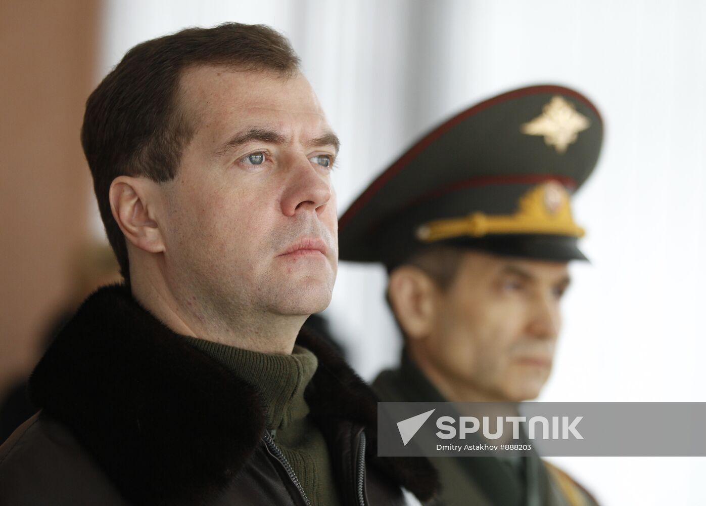 Dmitry Medvedev visits OMON riot police base "Bison" near Moscow