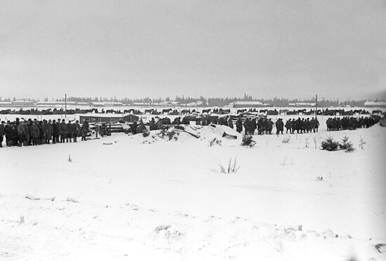 Guerrillas escorting a wagon train