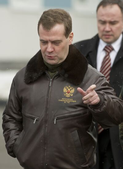 Dmitry Medvedev visits Zubr OMON police division