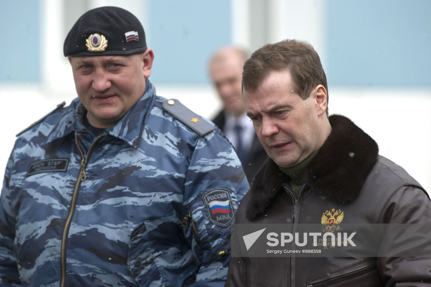 Dmitry Medvedev visits Zubr OMON police division