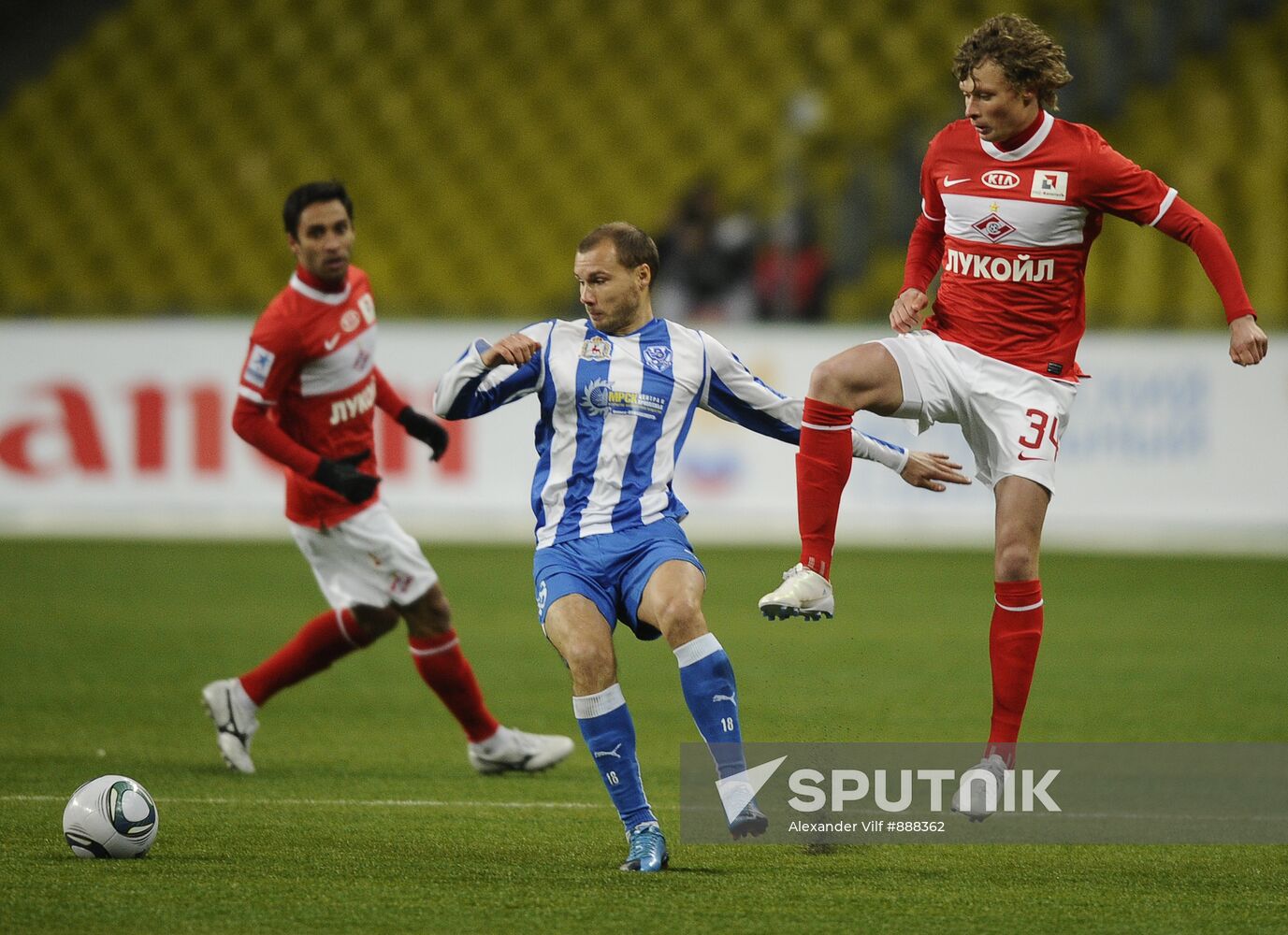 Football. RFPL match "Spartak"(Moscow) - Volga