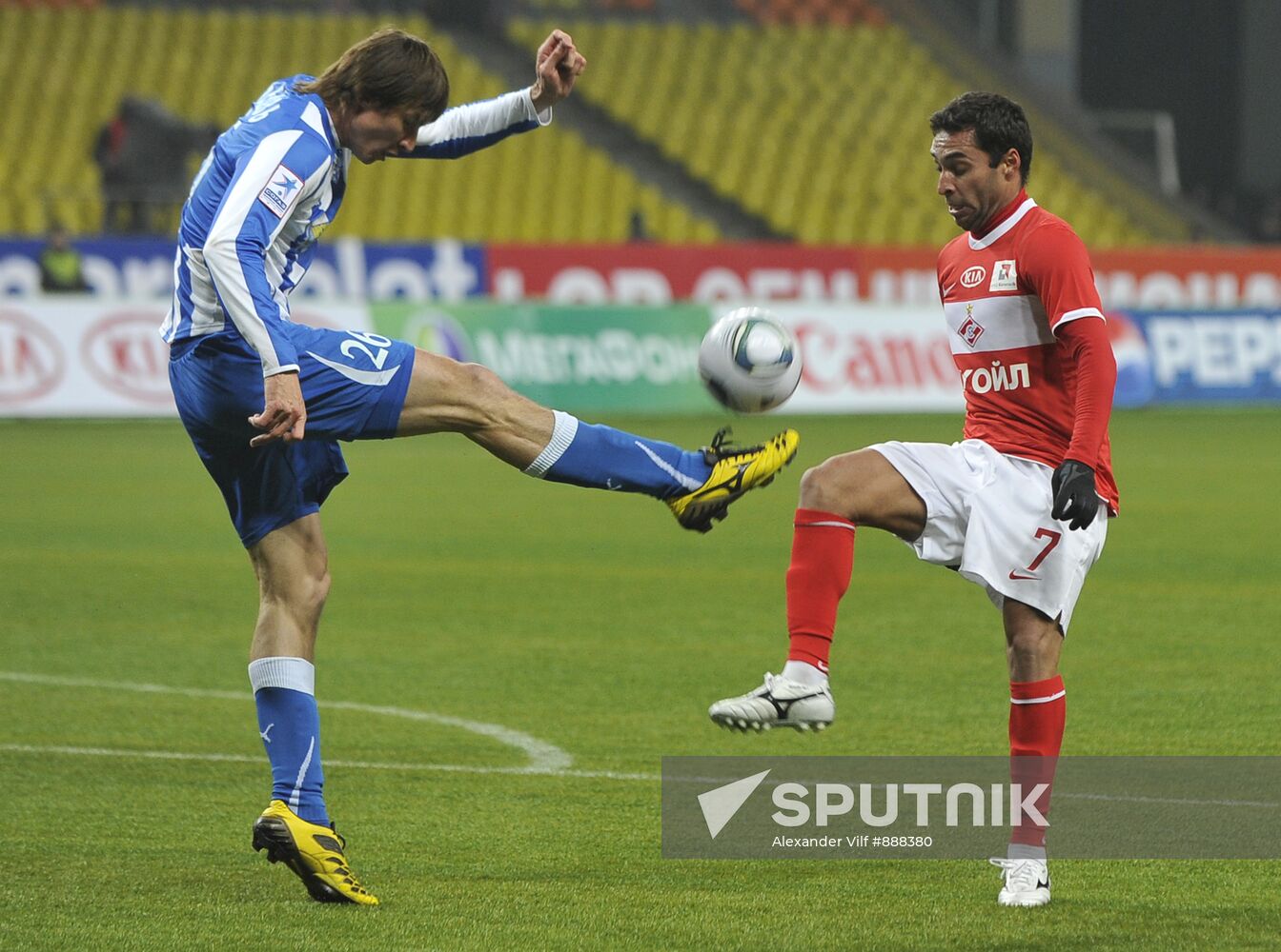 Football. RFPL match "Spartak"(Moscow) - Volga