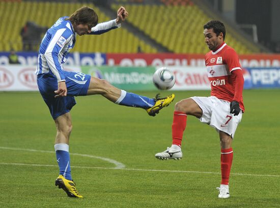 Football. RFPL match "Spartak"(Moscow) - Volga