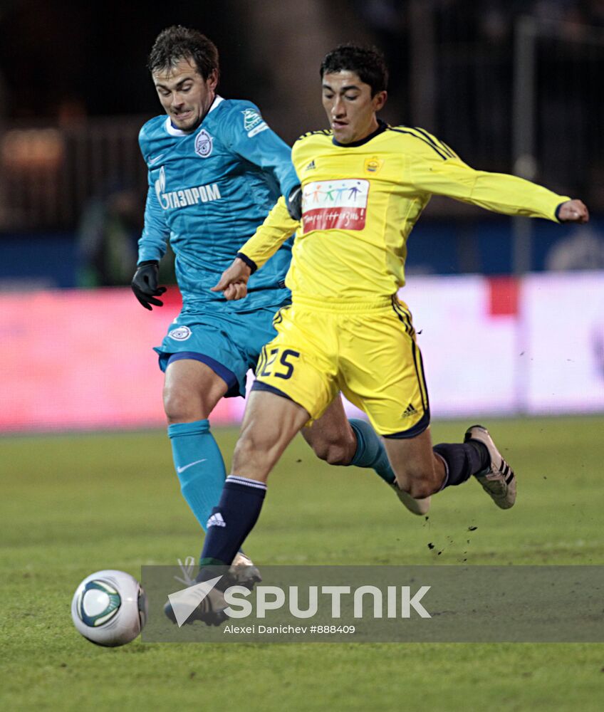 Football. RFPL. Match Zenit - Anji