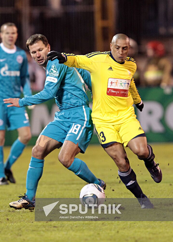 Football. RFPL. Match Zenit - Anji