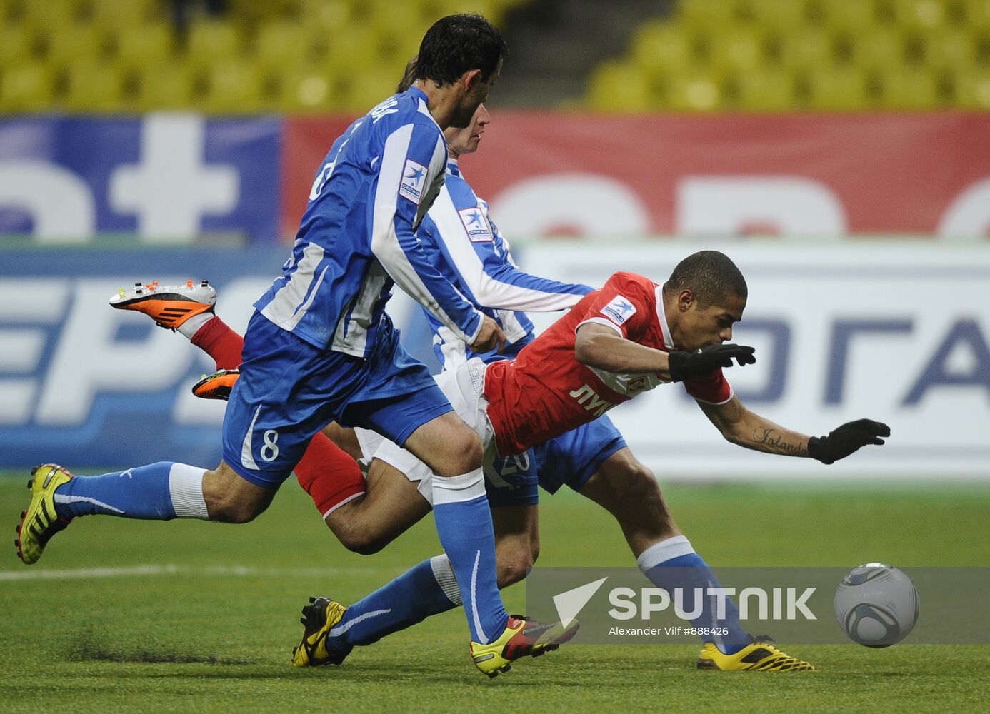 Football. RFPL match "Spartak"(Moscow) - Volga