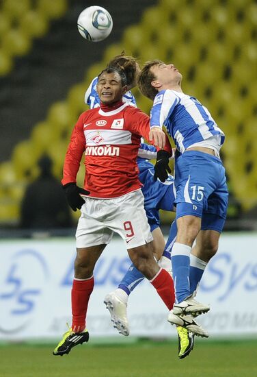 Football. RFPL match "Spartak" (Moscow) - Volga