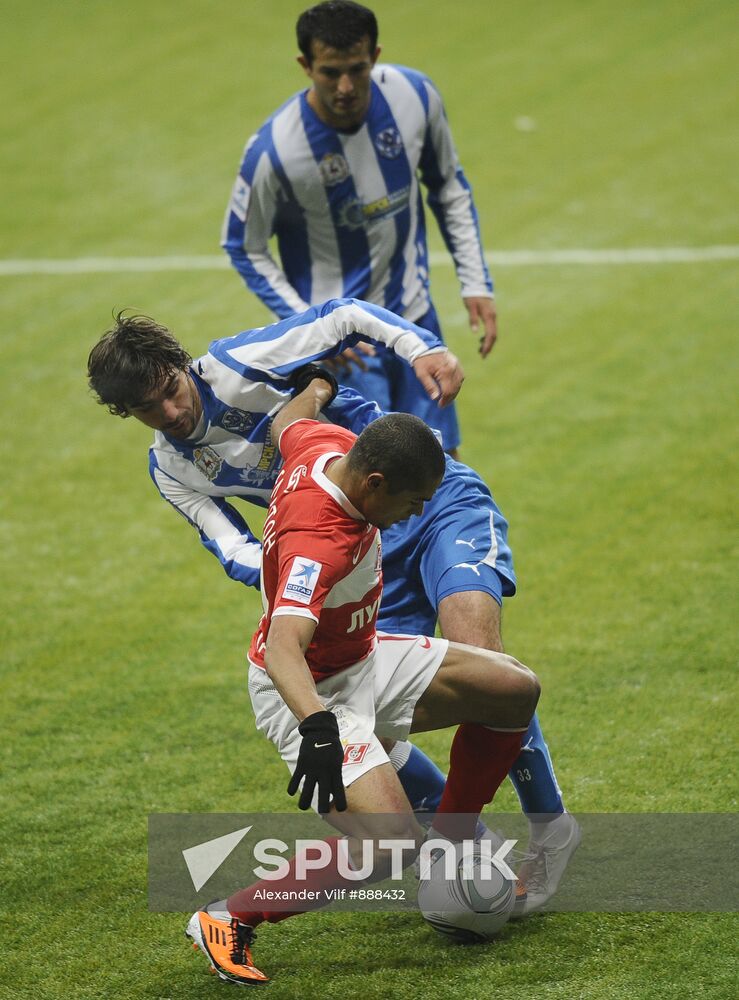 Football. RFPL match "Spartak"(Moscow) - Volga