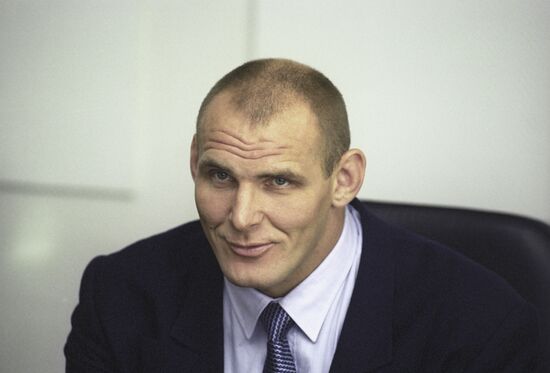 Three times Olympic champion Alexander Karelin