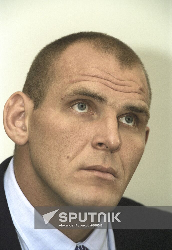 Three times Olympic champion Alexander Karelin
