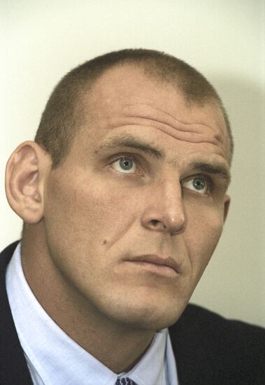 Three times Olympic champion Alexander Karelin
