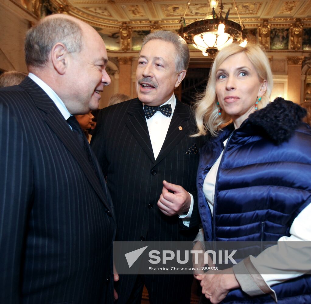 Mikhail Shvydkoi, Svyatoslav Belza and Alyona Sviridova