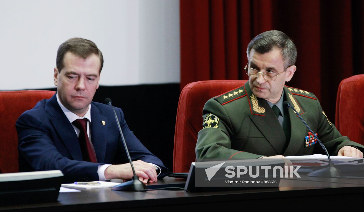 Dmitry Medvedev and Rashid Nurgaliev