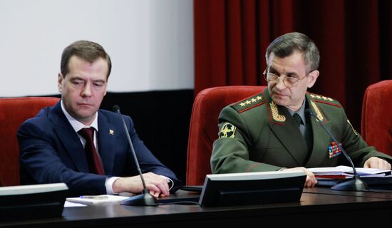 Dmitry Medvedev and Rashid Nurgaliev