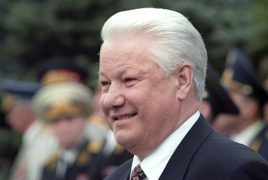 Boris Yeltsin on May 9