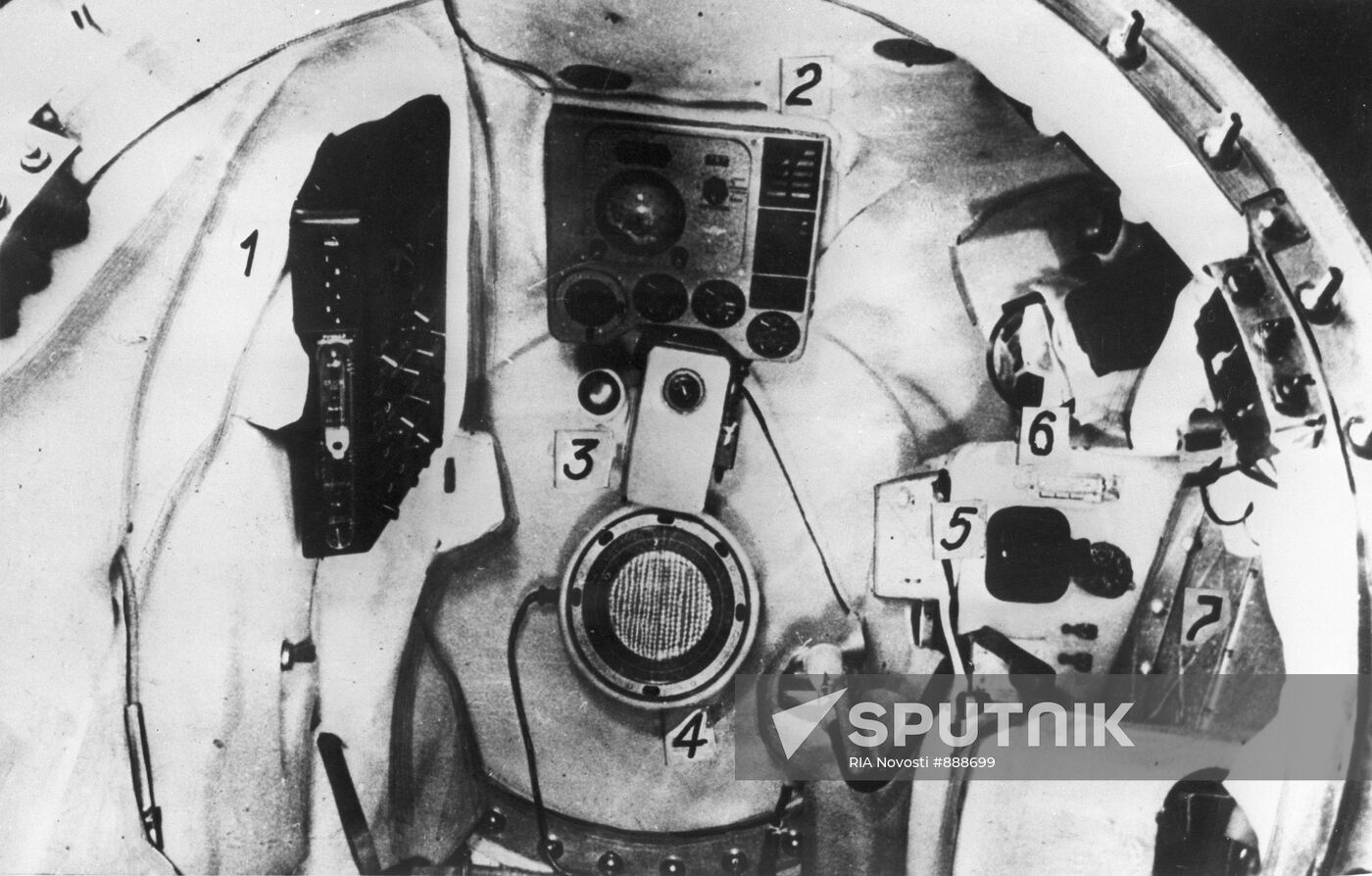 Cockpit of Vostok satellite