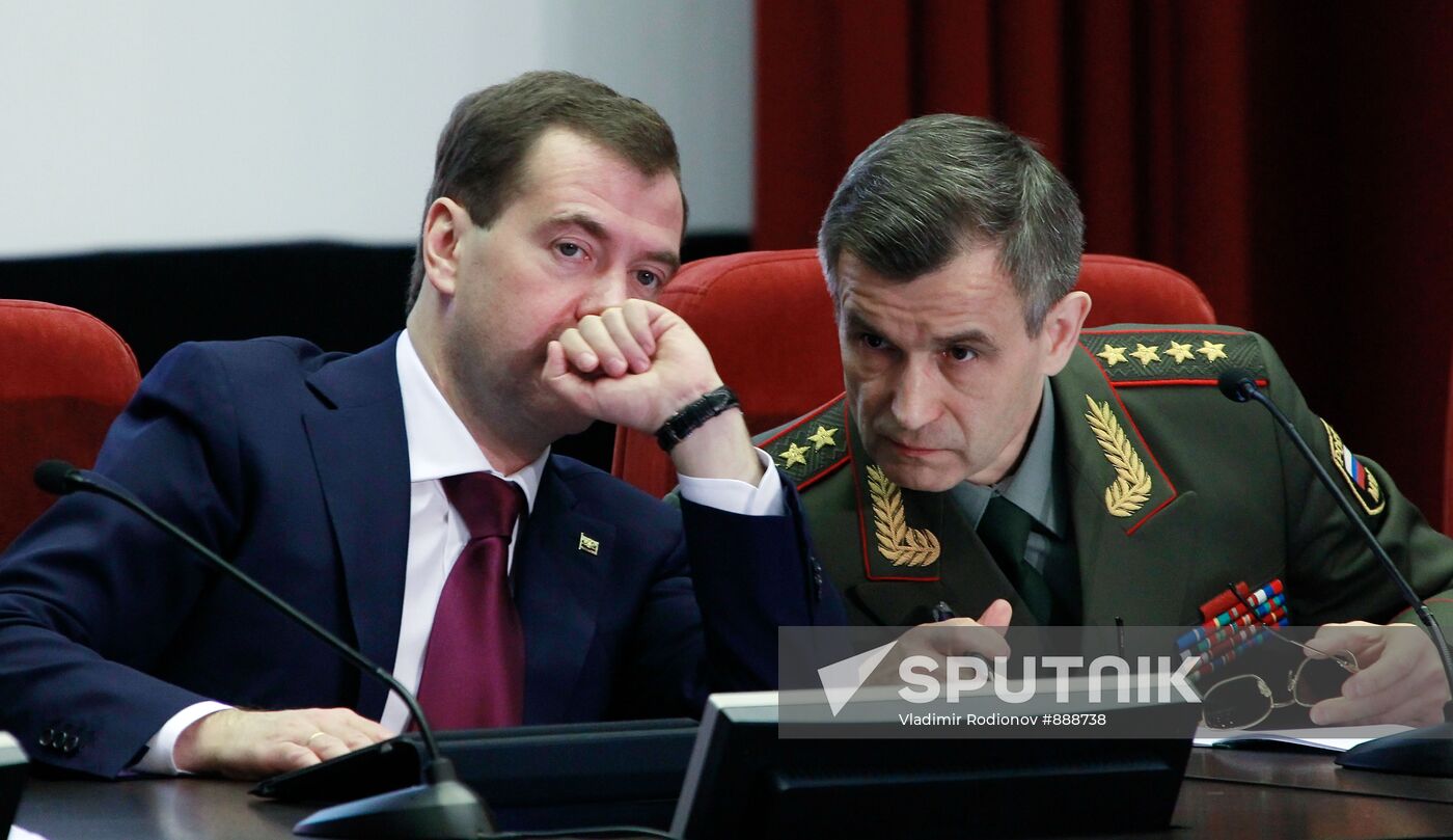 Dmitry Medvedev and Rashid Nurgaliev