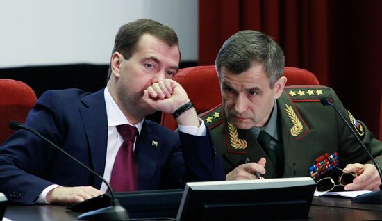 Dmitry Medvedev and Rashid Nurgaliev