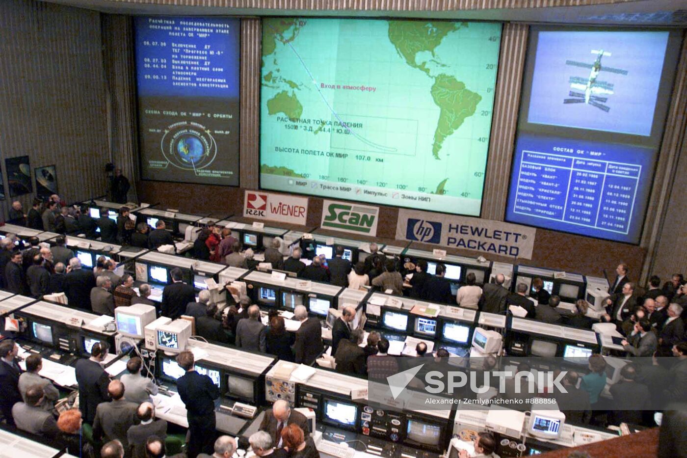 Deorbiting of station Mir
