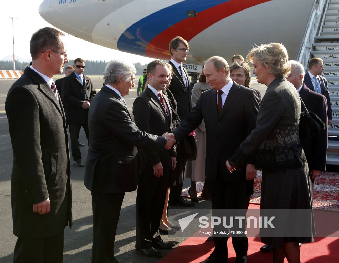 Vladimir Putin visits Slovenia