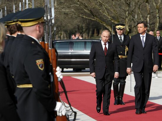 Vladimir Putin visits Slovenia
