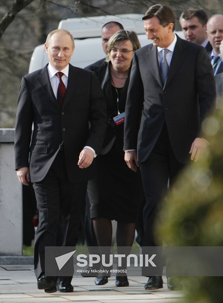 Vladimir Putin visits Slovenia