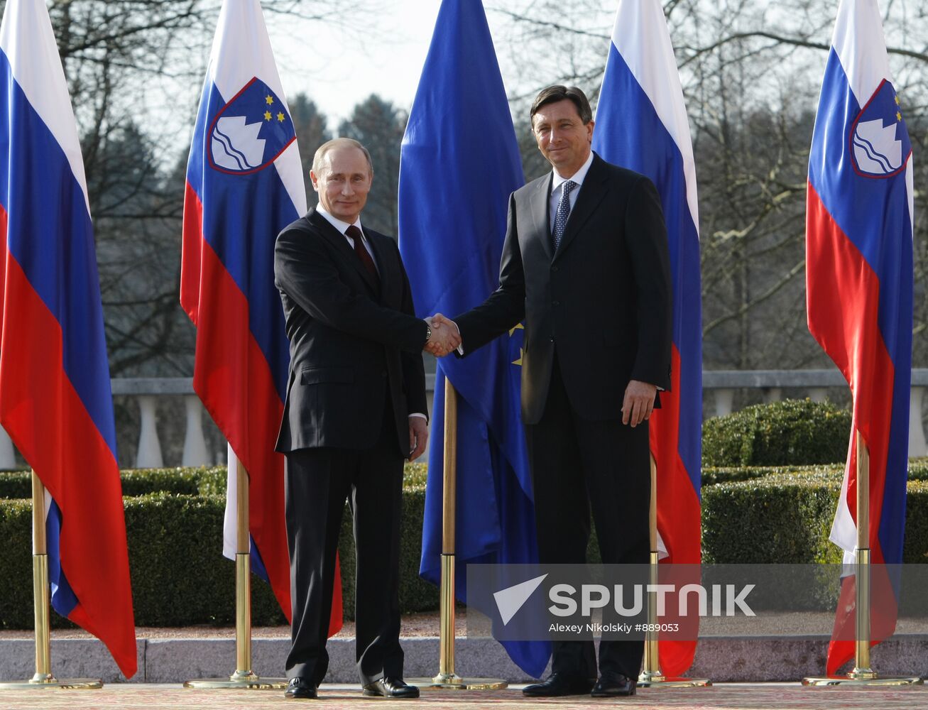 Vladimir Putin visits Slovenia
