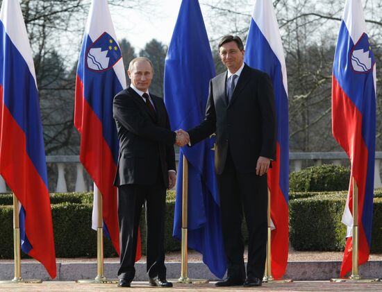 Vladimir Putin visits Slovenia