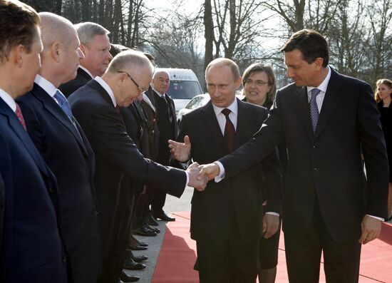 Vladimir Putin visits Slovenia