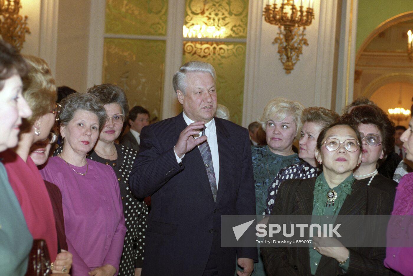 Russian president Boris Yeltsin