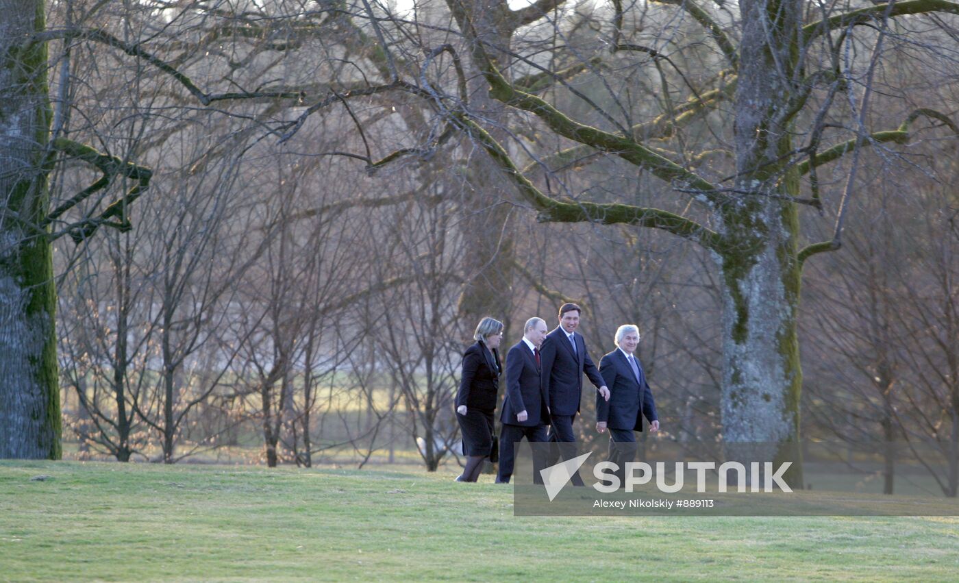 Vladimir Putin visits Slovenia