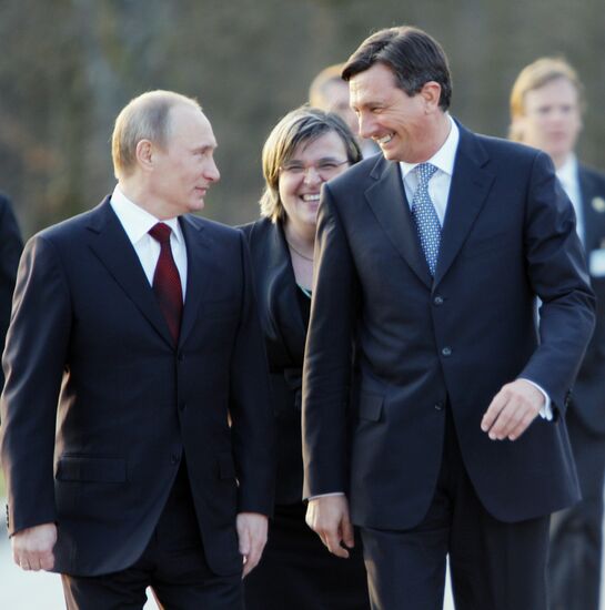 Vladimir Putin visits Slovenia