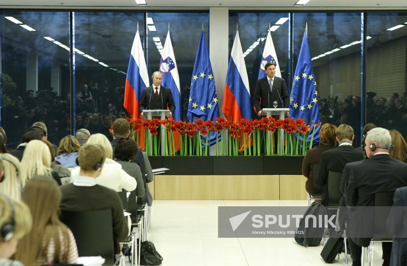 Vladimir Putin visits Slovenia