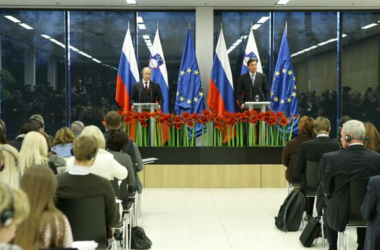 Vladimir Putin visits Slovenia